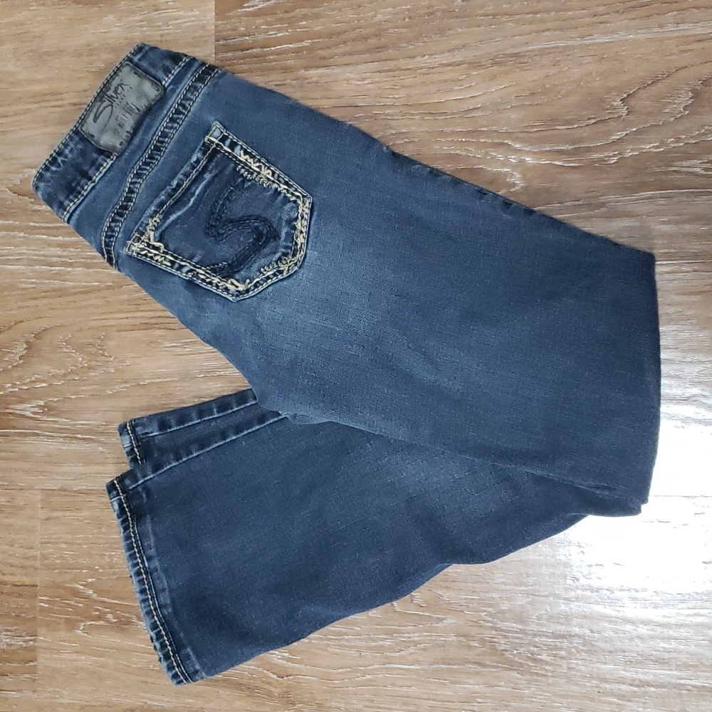 (26W) Silver Jeans Co. Elyse Midrise Slim Bootcut Denim Everyday Country Comfy